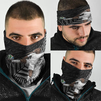 Personalized New Zealand Football Neck Gaiter Kiwi Mascot with Silver Fern - Maori Tribal Tattoo Art