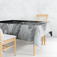 Personalized New Zealand Football Tablecloth Kiwi Mascot with Silver Fern - Maori Tribal Tattoo Art