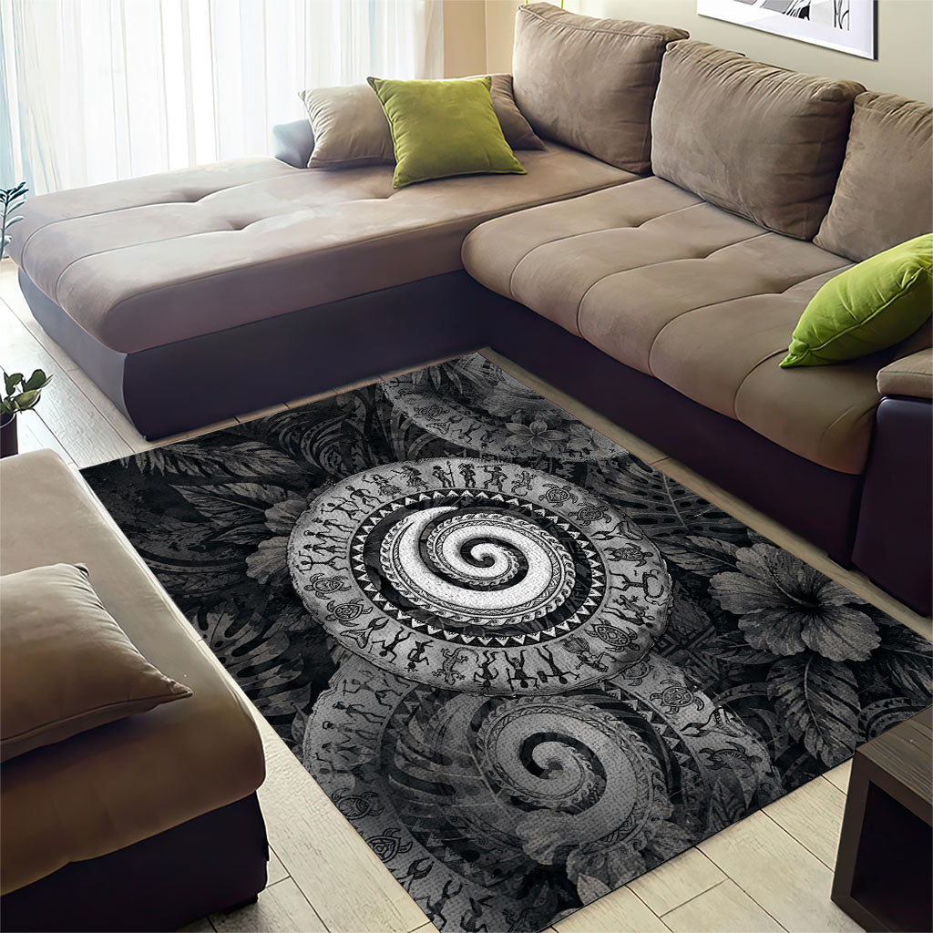 Hawaiian Piko Area Rug Cultural Anchor Connect Your Roots Ocean Waves TS04 - Polynesian Pride