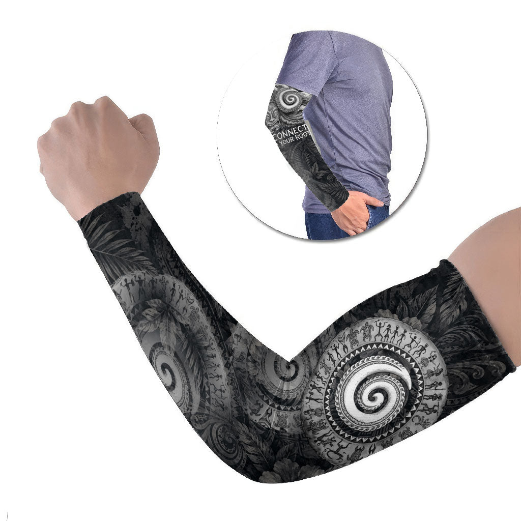 Hawaiian Piko Arm Sleeves Cultural Anchor Connect Your Roots Ocean Waves