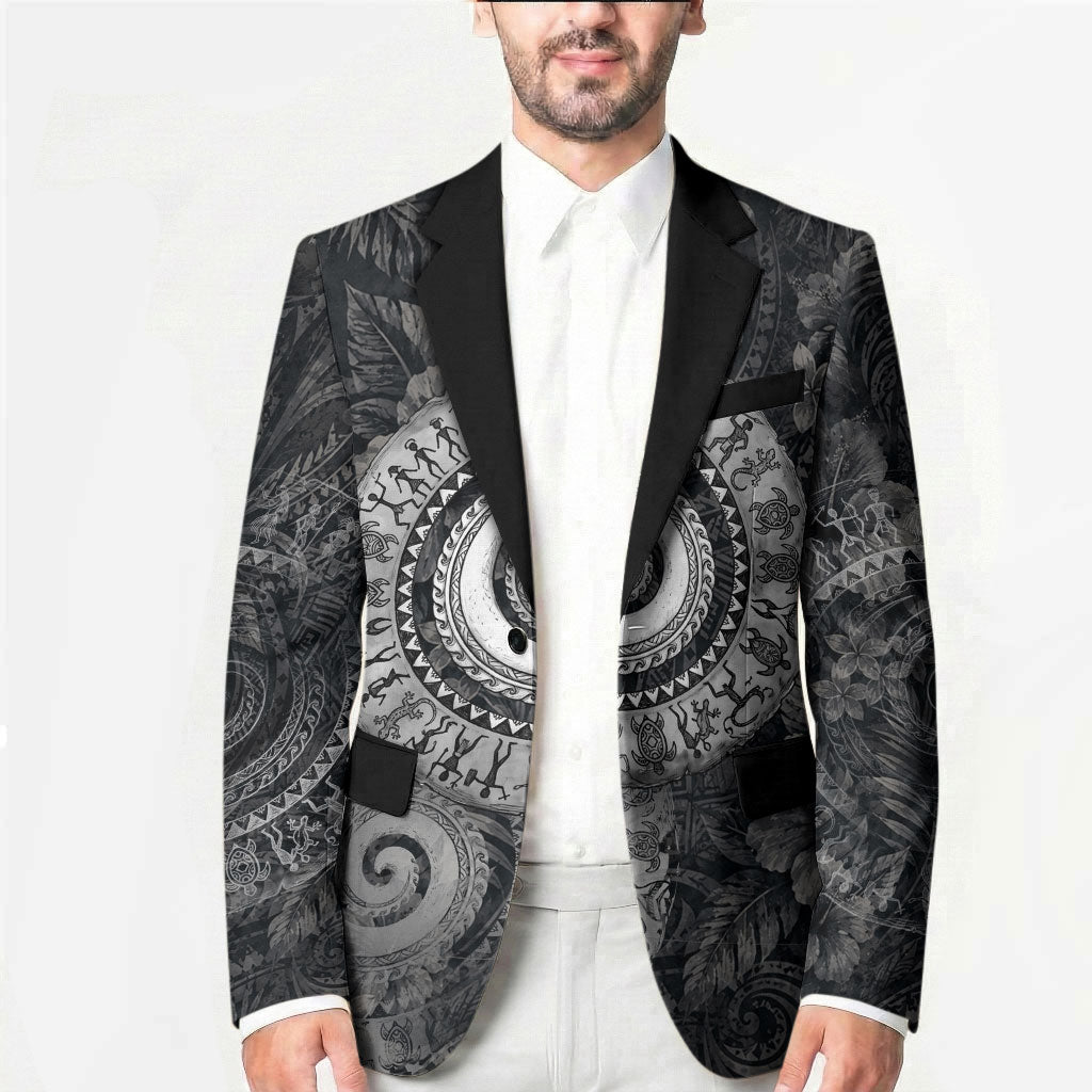 Hawaiian Piko Blazer Cultural Anchor Connect Your Roots Ocean Waves TS04 - Polynesian Pride