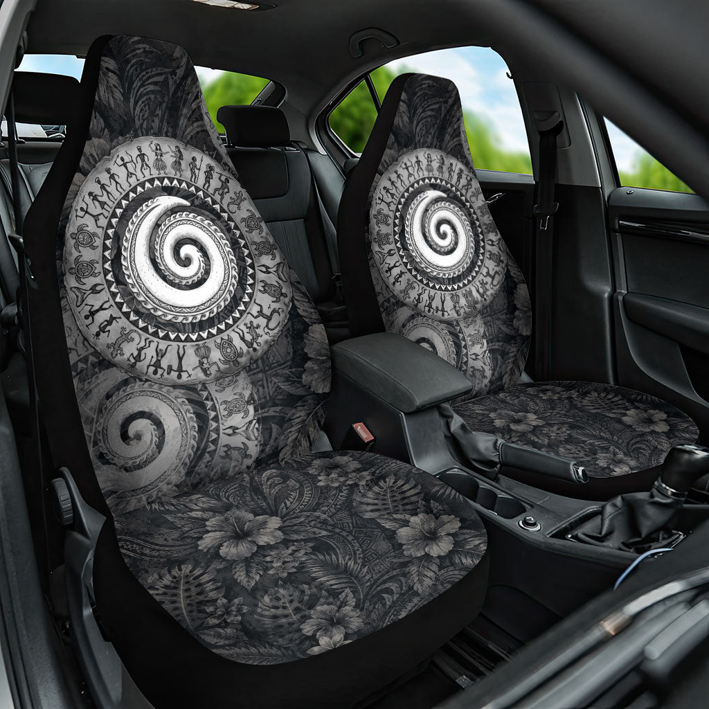 Hawaiian Piko Car Seat Cover Cultural Anchor Connect Your Roots Ocean Waves
