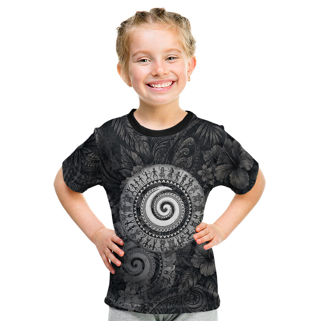 Hawaiian Piko Kid T Shirt Cultural Anchor Connect Your Roots Ocean Waves