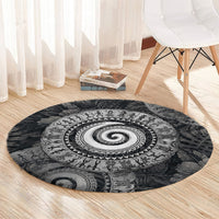 Hawaiian Piko Round Carpet Cultural Anchor Connect Your Roots Ocean Waves TS04 - Polynesian Pride