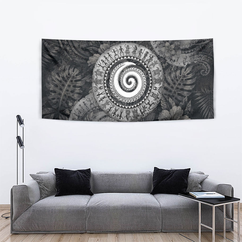 Hawaiian Piko Tapestry Cultural Anchor Connect Your Roots Ocean Waves TS04 - Polynesian Pride