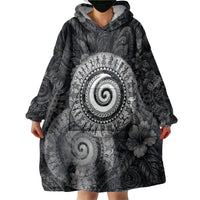 Hawaiian Piko Wearable Blanket Hoodie Cultural Anchor Connect Your Roots Ocean Waves TS04 - Polynesian Pride
