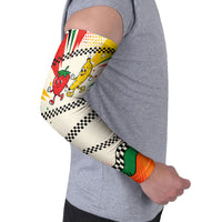 Support Your Fruity Friends Love Wins Gay Pride Arm Sleeves LGBTQ Retro 30s Cartoon Checkered