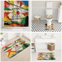 Support Your Fruity Friends Love Wins Gay Pride Bathroom Set LGBTQ Retro 30s Cartoon Checkered