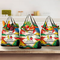 Support Your Fruity Friends Love Wins Gay Pride Grocery Bag LGBTQ Retro 30s Cartoon Checkered