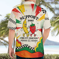 Support Your Fruity Friends Love Wins Gay Pride Hawaiian Shirt LGBTQ Retro 30s Cartoon Checkered