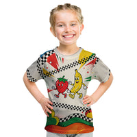 Support Your Fruity Friends Love Wins Gay Pride Kid T Shirt LGBTQ Retro 30s Cartoon Checkered