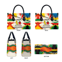 Support Your Fruity Friends Love Wins Gay Pride Leather Bag LGBTQ Retro 30s Cartoon Checkered