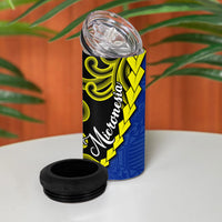 Federated States Of Micronesia FSM 4 in 1 Can Cooler Tumbler Pacific Islander Tribal Swirl Geometric Pattern TS04 - Polynesian Pride