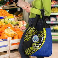 Federated States Of Micronesia FSM Grocery Bag Pacific Islander Tribal Swirl Geometric Pattern TS04 - Polynesian Pride