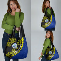 Federated States Of Micronesia FSM Grocery Bag Pacific Islander Tribal Swirl Geometric Pattern TS04 - Polynesian Pride