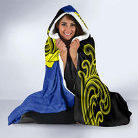 Federated States Of Micronesia FSM Hooded Blanket Pacific Islander Tribal Swirl Geometric Pattern TS04 - Polynesian Pride