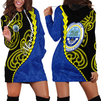 Federated States Of Micronesia FSM Hoodie Dress Pacific Islander Tribal Swirl Geometric Pattern TS04 - Polynesian Pride