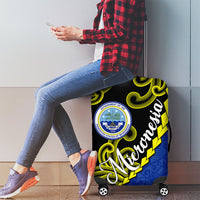 Federated States Of Micronesia FSM Luggage Cover Pacific Islander Tribal Swirl Geometric Pattern TS04 - Polynesian Pride
