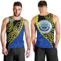 Federated States Of Micronesia FSM Men Tank Top Pacific Islander Tribal Swirl Geometric Pattern TS04 - Polynesian Pride