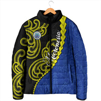Federated States Of Micronesia FSM Padded Jacket Pacific Islander Tribal Swirl Geometric Pattern TS04 - Polynesian Pride