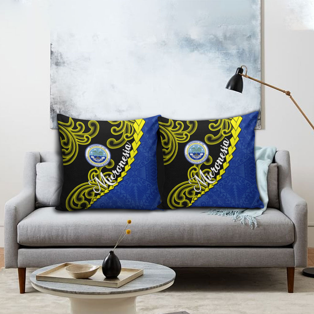 Federated States Of Micronesia FSM Pillow Cover Pacific Islander Tribal Swirl Geometric Pattern TS04 - Polynesian Pride