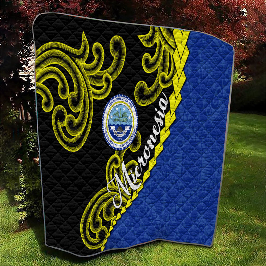 Federated States Of Micronesia FSM Quilt Pacific Islander Tribal Swirl Geometric Pattern TS04 - Polynesian Pride