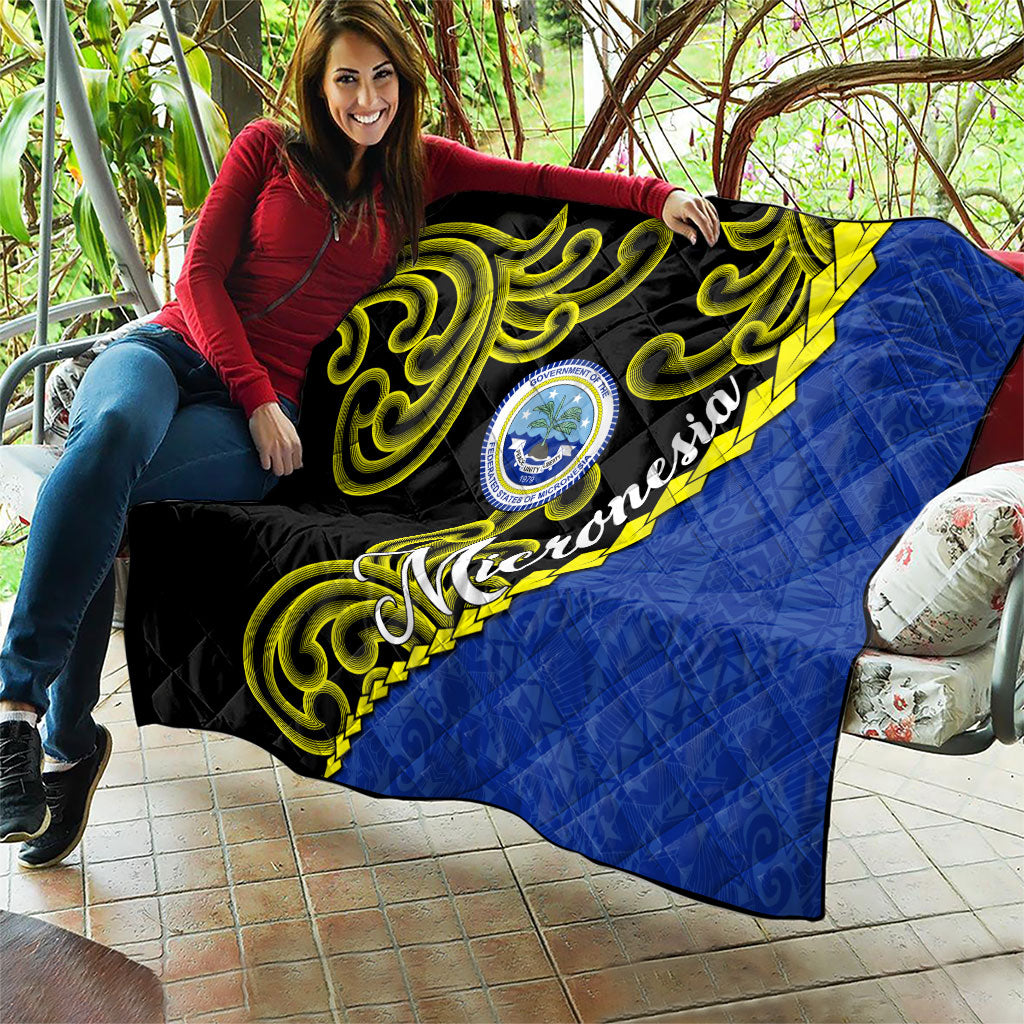 Federated States Of Micronesia FSM Quilt Pacific Islander Tribal Swirl Geometric Pattern TS04 - Polynesian Pride