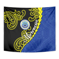 Federated States Of Micronesia FSM Tapestry Pacific Islander Tribal Swirl Geometric Pattern TS04 - Polynesian Pride