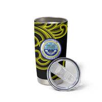 Federated States Of Micronesia FSM Tumbler Cup Pacific Islander Tribal Swirl Geometric Pattern TS04 - Polynesian Pride