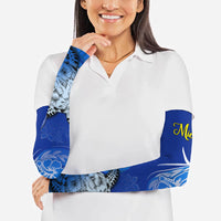 Micronesia Sea Turtle Arm Sleeves Federated States Of Micronesia Tribal Floral Pattern TS04 - Polynesian Pride