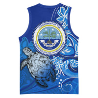 Micronesia Sea Turtle Basketball Jersey Federated States Of Micronesia Tribal Floral Pattern TS04 - Polynesian Pride