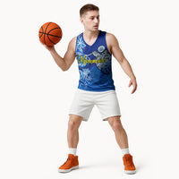 Micronesia Sea Turtle Basketball Jersey Federated States Of Micronesia Tribal Floral Pattern TS04 - Polynesian Pride