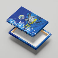 Micronesia Sea Turtle Canvas Wall Art Federated States Of Micronesia Tribal Floral Pattern TS04 - Polynesian Pride
