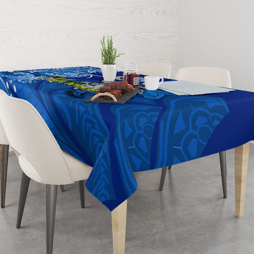 Micronesia Sea Turtle Tablecloth Federated States Of Micronesia Tribal Floral Pattern TS04 - Polynesian Pride