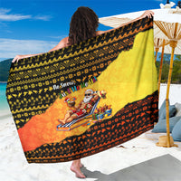 Tropical Christmas In July Santa Claus Sarong Festive Hawaiian With Beach Reindeer Sleigh