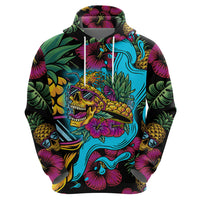 Pineapple Skull Hoodie Sumer Time TS04 - Polynesian Pride