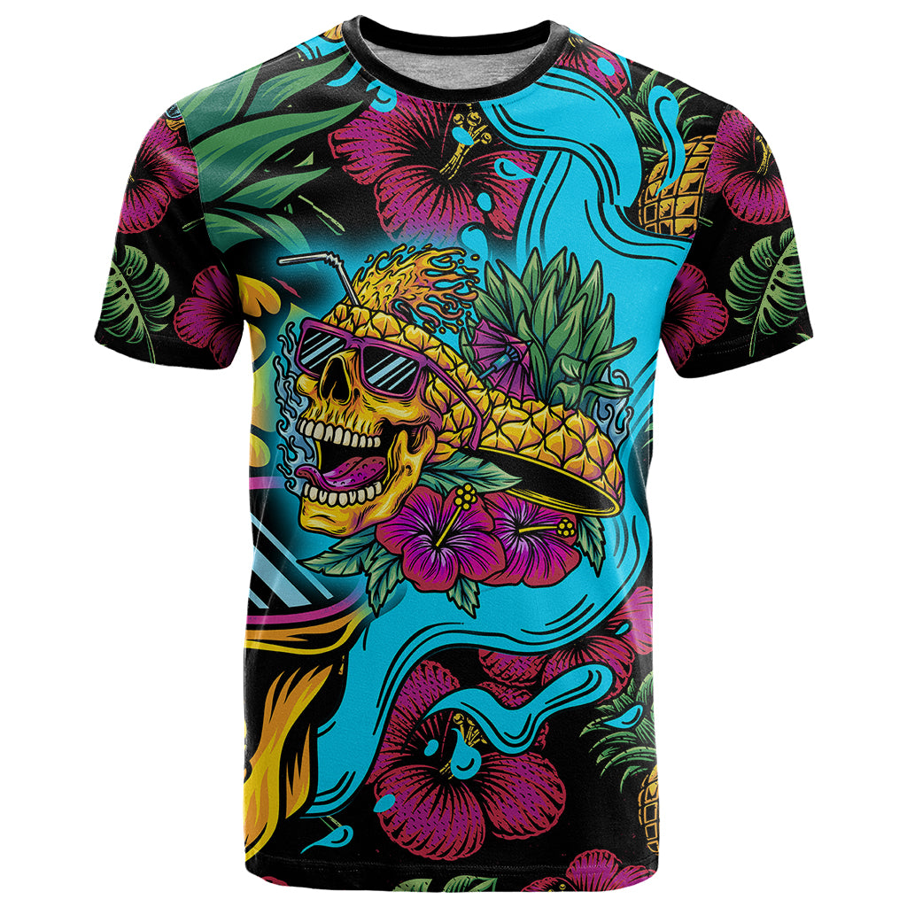 Pineapple Skull T Shirt Sumer Time TS04 - Polynesian Pride