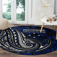 Micronesia Independence Day FSM Round Carpet Tribal Tattoo Pattern Flag Seal Heritage TS04 - Polynesian Pride