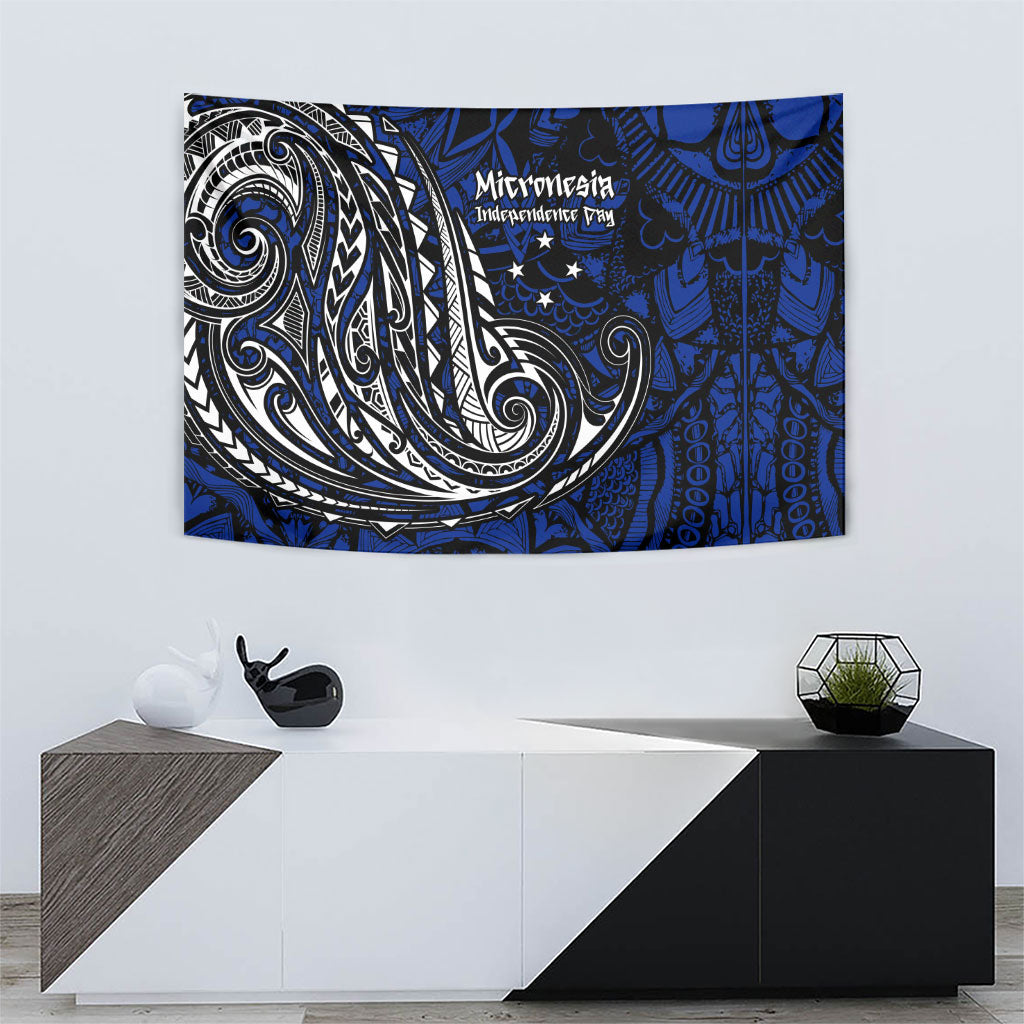 Micronesia Independence Day FSM Tapestry Tribal Tattoo Pattern Flag Seal Heritage TS04 - Polynesian Pride