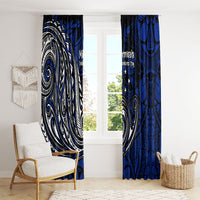 Micronesia Independence Day FSM Window Curtain Tribal Tattoo Pattern Flag Seal Heritage TS04 - Polynesian Pride