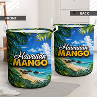 Hawaiian Mango Tropical Beach Laundry Basket Scenic Island Nature Exotic Fruit Graphic TS04 - Polynesian Pride