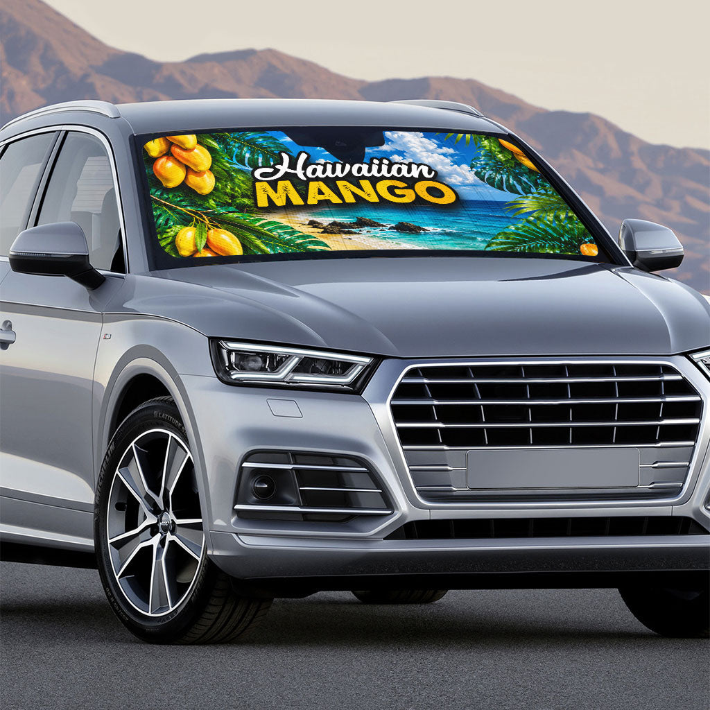 Hawaiian Mango Tropical Beach Auto Sun Shade Scenic Island Nature Exotic Fruit Graphic TS04 - Polynesian Pride