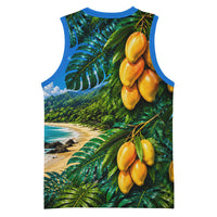 Hawaiian Mango Tropical Beach Basketball Jersey Scenic Island Nature Exotic Fruit Graphic TS04 - Polynesian Pride