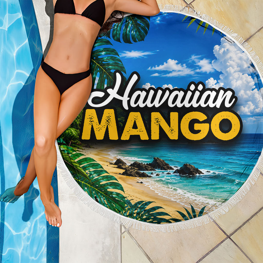 Hawaiian Mango Tropical Beach Beach Blanket Scenic Island Nature Exotic Fruit Graphic TS04 - Polynesian Pride