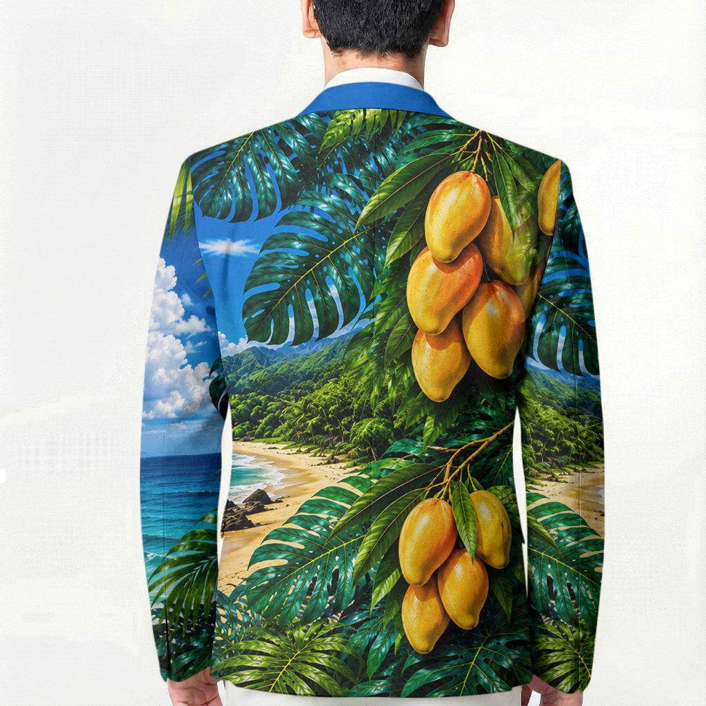 Hawaiian Mango Tropical Beach Blazer Scenic Island Nature Exotic Fruit Graphic TS04 - Polynesian Pride