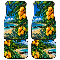 Hawaiian Mango Tropical Beach Car Mats Scenic Island Nature Exotic Fruit Graphic TS04 - Polynesian Pride