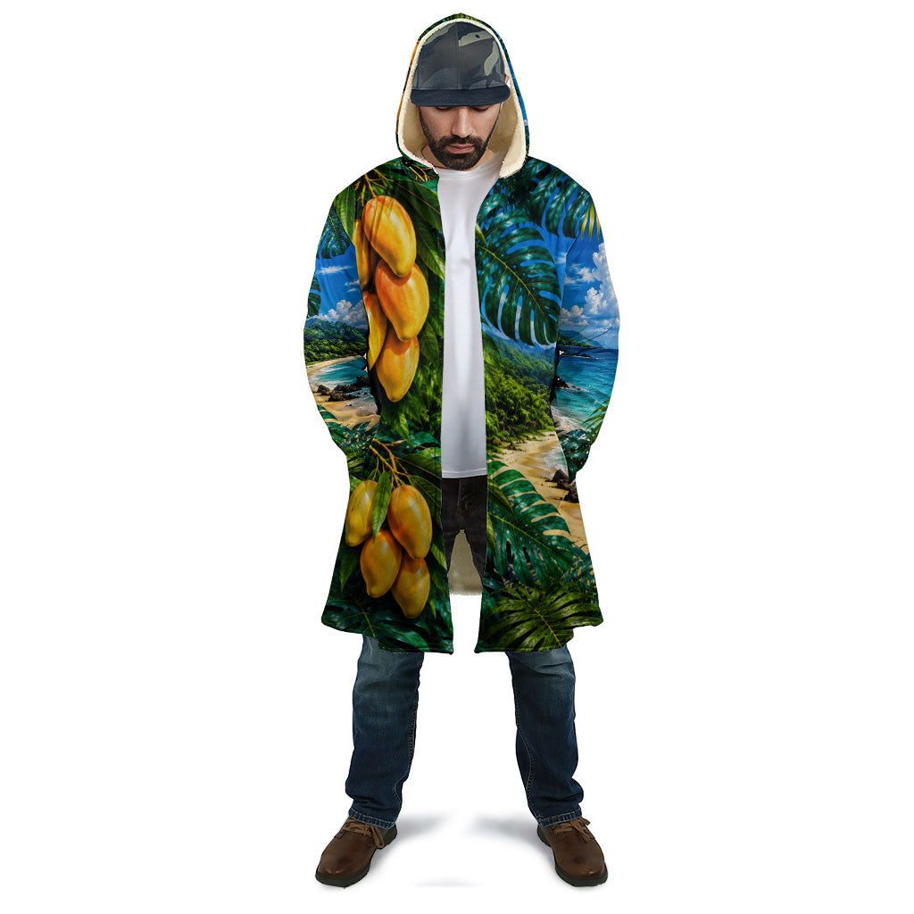 Hawaiian Mango Tropical Beach Cloak Scenic Island Nature Exotic Fruit Graphic TS04 - Polynesian Pride