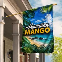 Hawaiian Mango Tropical Beach Garden Flag Scenic Island Nature Exotic Fruit Graphic TS04 House Flag Blue Green - Polynesian Pride