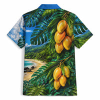 Hawaiian Mango Tropical Beach Hawaiian Shirt Scenic Island Nature Exotic Fruit Graphic TS04 - Polynesian Pride