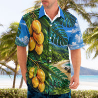 Hawaiian Mango Tropical Beach Hawaiian Shirt Scenic Island Nature Exotic Fruit Graphic TS04 - Polynesian Pride